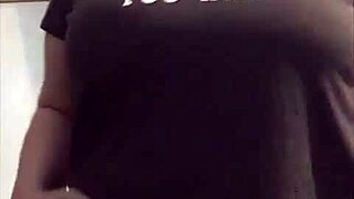 Curvy BBW Amanda Teases With Big Tits Behind Scenes