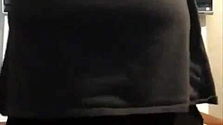 Curvy BBW Amanda Teases With Big Tits Behind Scenes