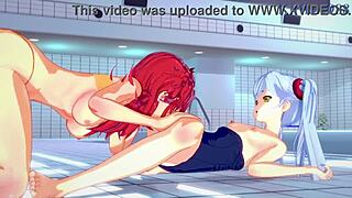 Ruri Hoshino And Festenia Muse In Intense Lesbian Hentai.