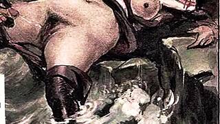 Vintage Erotic Drawings Showcase Retro Anime Style in Classic Japanese Hentai Art