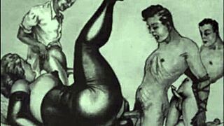 i can’t stop obsessing over these vintage erotic sketches