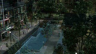 Outdoor adventure with brunette in anime style.