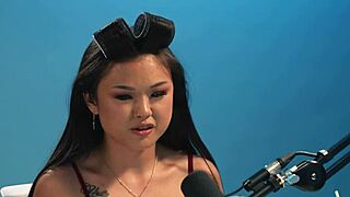 Watch Lulu Chu reach intense orgasm with Hitachi in close-up casting