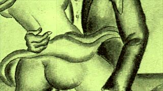 i can’t stop obsessing over these vintage erotic sketches