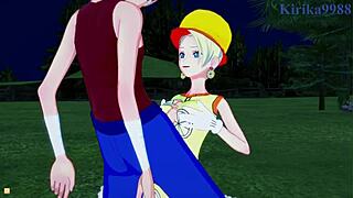 ulti, ms valentine, and luffy in wild one piece hentai action