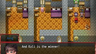 Unreal! Harem in Another World Hentai Game Ep 18 Shows Magic Bath Peephole Squirting!