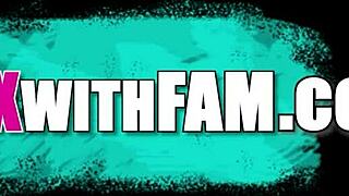 Big tits and fat ass on Nia Bleu in a steamy step scene.