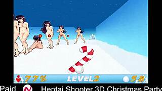 Hentai shooter throws a wild 3D Christmas party with uncensored monster action.