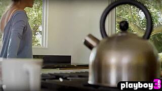 Hot Milf Gia Ramey-Gay Exposes Big Tits After Striptease