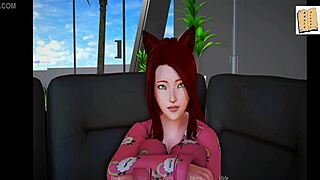 My new family 141 with redhead in 3d cartoon