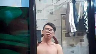 việt nam gay top teases with his huge tattooed cock solo