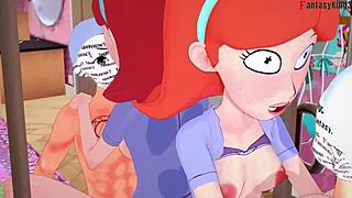Jessica Banging 3 Rick in Full Fantasy 3D Cartoon! Wow!