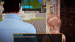 My new family game with small tits blonde