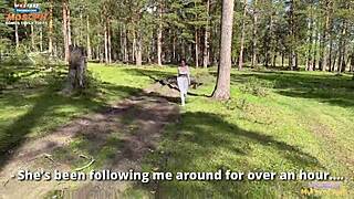 strange gal begged me to bang her in woods