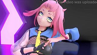 Hey, wanna watch this hot 3D cartoon striptease to Yoasobi’s Idol with ripped clothes?