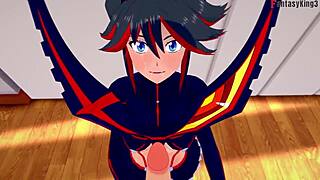 Ryuko Matoi from Kill la Kill gets fucked hard in this free pov 3d cartoon fantasy?
