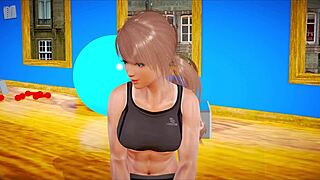 My new family game with small tits blonde