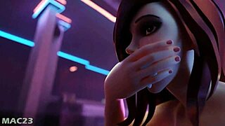 3D Hentai Babe Sucks Deep in Wild Cartoon Action