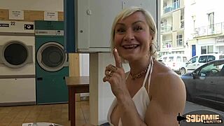 Kim milf with big tits bangs two young studs