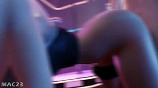 3D Hentai Babe Sucks Deep in Wild Cartoon Action