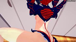 Ryuko Matoi from Kill la Kill gets fucked hard in this free pov 3d cartoon fantasy?