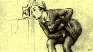 Vintage erotic drawings with a retro cartoon vibe