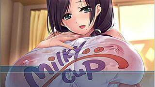 OppaiCafe Ep 1 - Wet T-Shirt Huge Tits Family Fun