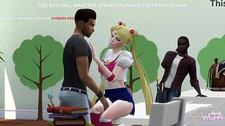 Sailor Moon cheating with classmates in wild trailer! 😲