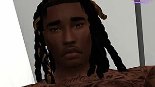 Mae fucks her step-brother Moriah in the shower early morning