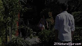 beautiful babe gets pussyfucked hard in doggystyle position