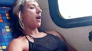 wow, my friend jerks me off on a crowded train!