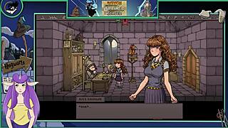 in witch trainer silver part 20, the sexy teacher seduces her college student.