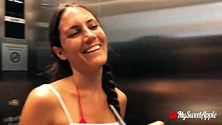 Feeling Thrilled In Public Balcony Sex After Beach