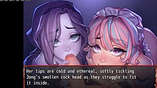 Does harem in another world have double blowjob?