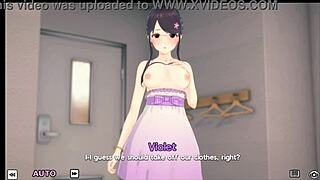 Special harem class with violet in this 3d cartoon anime