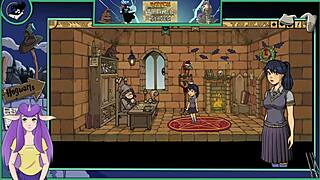 in witch trainer silver part 20, the sexy teacher seduces her college student.