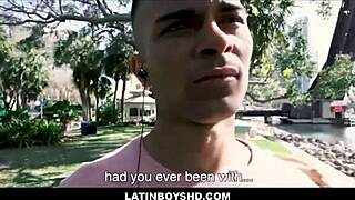 Straight latin twink offers cash to fuck gay guy on street pov with gabriel leonardo