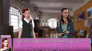 Wow, Denise the hot ebony teacher gets her curvy ass pounded in anime game!