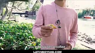Straight latin twink offers cash to fuck gay guy on street pov with gabriel leonardo