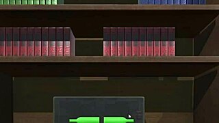 Teen handles huge cocks in 3D blowbang with bukkake and titjob action