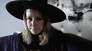 Step mom discovers step dad's gay secret on Halloween.