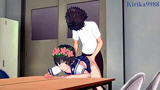 Intense Sex with Mikoto Misaka and Crew in Hentai Action!