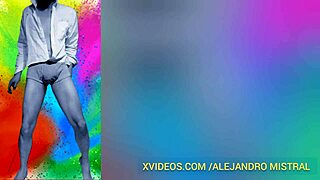 Alex Mist Strips Underwear, Shows Big Cock Fetish