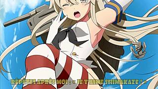 Shimakaze wants to control you in this wild hentai femdom scene