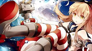 Shimakaze wants to control you in this wild hentai femdom scene