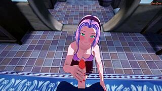 Watch Sakura Get POV Fucked Doggystyle Against Wall After Swallowing Cum! Naruto Hentai