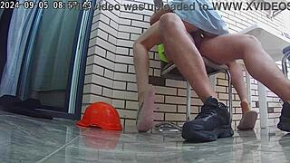 i caught my cheating wife banging builders at home for taboo sex.