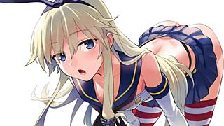 Shimakaze wants to control you in this wild hentai femdom scene