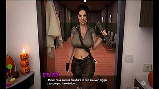 was she dressed as bdsm tomb raider for halloween?