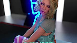 Name88s Triangle 20 - MOVIE NIGHT with Cute Busty Blonde in 3D Cartoon